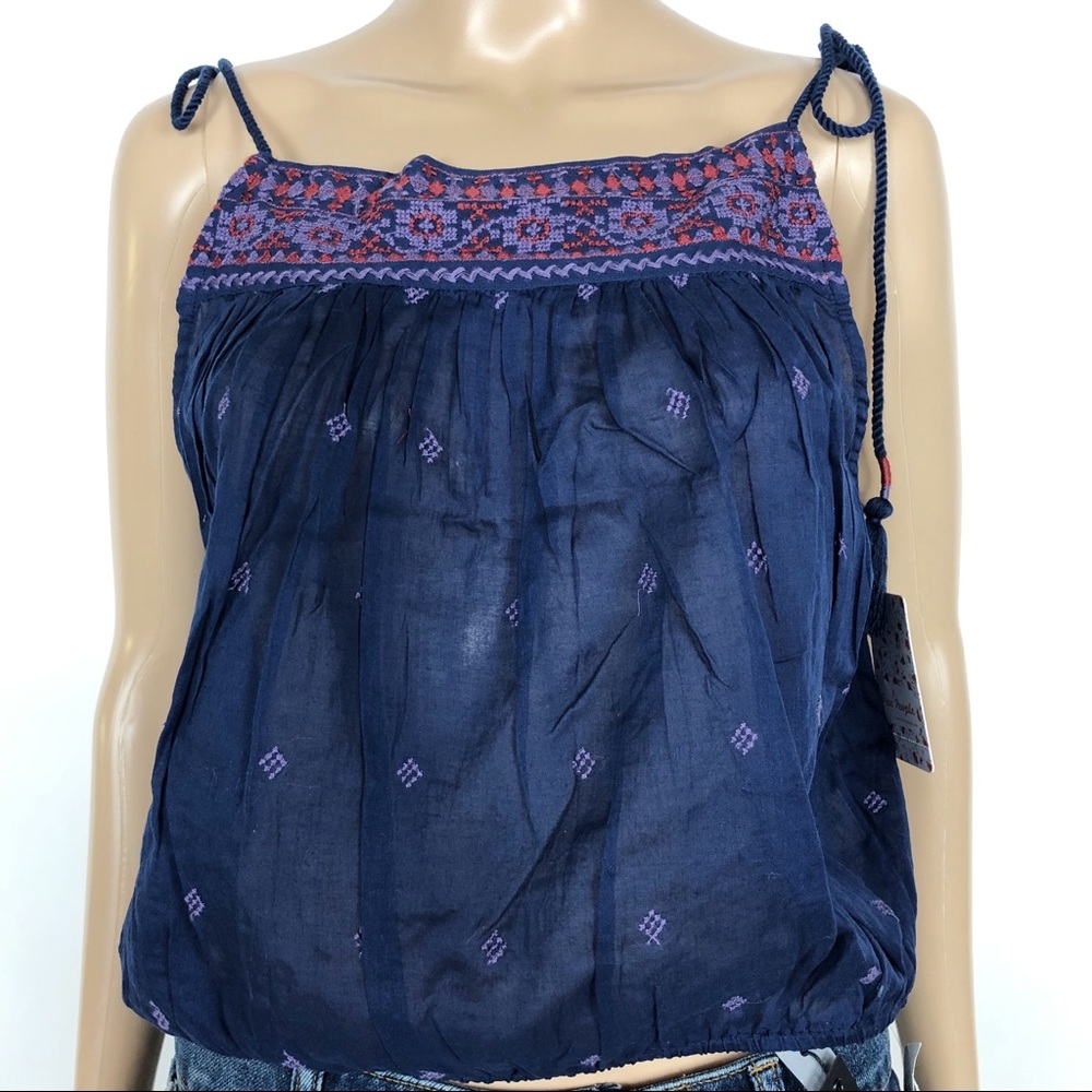 NWT Free People eternal love embroidered top